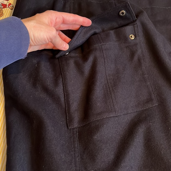 NWT - *RARE - Sample* Women's Tomorrowland Wrap Wool Skirt / Navy / Size 38 - Picture 6 of 16